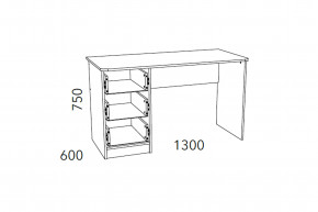 Стол письменный Фанк НМ 011.47-01 М2 в Югорске - yugorsk.magazinmebel.ru | фото - изображение 3