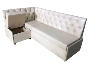 Угловой диван Призма со стяжками белый со спальным местом в Югорске - yugorsk.magazinmebel.ru | фото - изображение 2